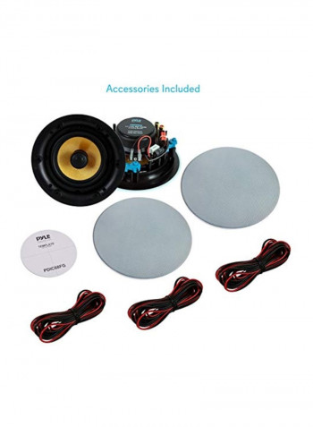 2-Way Ceiling Wall Hi-Fi Speaker B07D1YSSDW Black/White