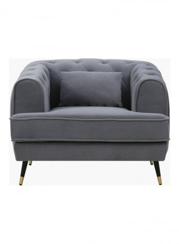 Alison Sofa With 1-Cushion Grey 86x71x93cm