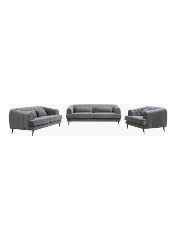 Alison Sofa With 1-Cushion Grey 86x71x93cm