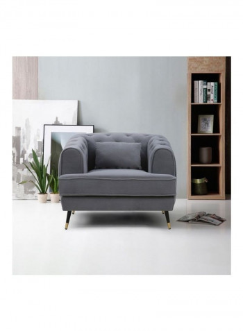 Alison Sofa With 1-Cushion Grey 86x71x93cm