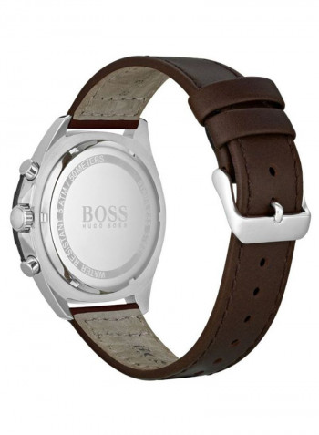 Men's Leather Contemporary Sport Chronograph Watch 1513663