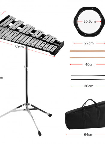 Silver Stylish 30 Notes Glockenspie