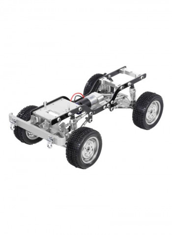Replacement Metal Wheelbase Chassis Frame With Tires For 1/12 RC Crawler Car