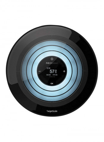 Target Digital Body Analysis Scale Black Blue 36x5x36centimeter