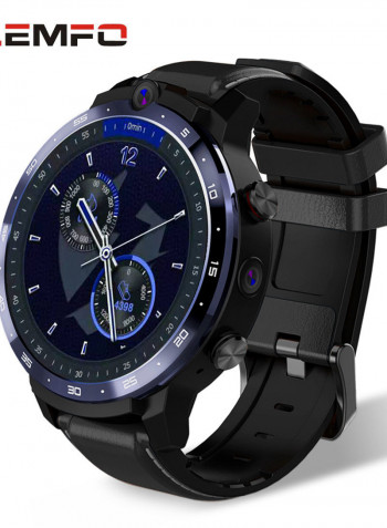 LEM12 Pro 4G LTE Multi-Function Smartwatch For Android/iOS Phones Black