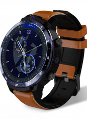 LEM12 Pro 4G LTE Multi-Function Smartwatch For Android/iOS Phones Brown