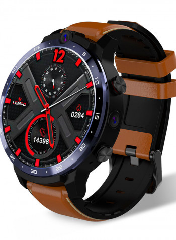 LEM12 Pro 4G LTE Multi-Function Smartwatch For Android/iOS Phones Brown