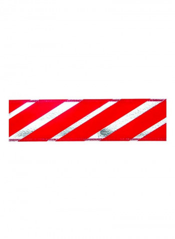 Holiday Ribbon With Wired Edge Red/White