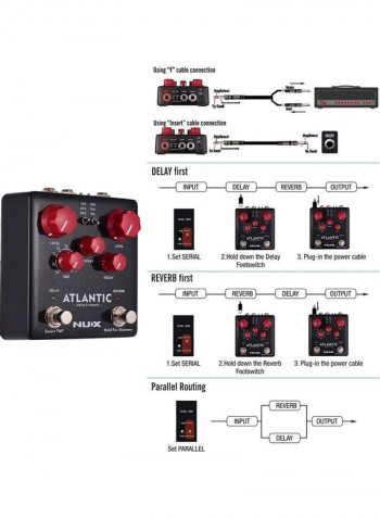 Delay And Reverb Guitar Effect Pedal