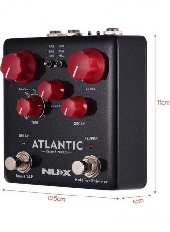 Delay And Reverb Guitar Effect Pedal