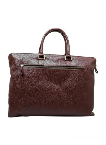 Leather Messenger Bag Brown