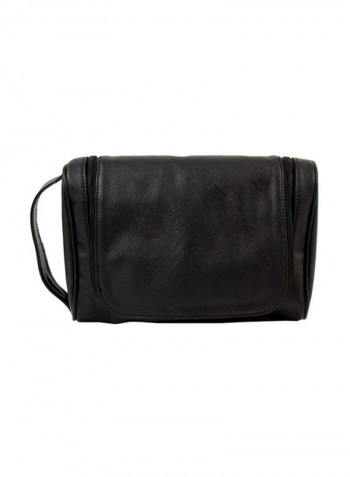 Travel Toiletry Bag With Manicure Set Black