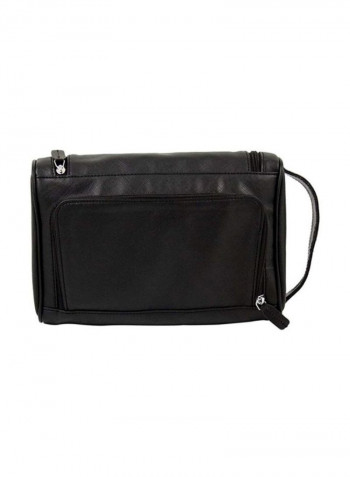 Travel Toiletry Bag With Manicure Set Black