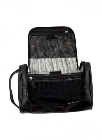 Travel Toiletry Bag With Manicure Set Black