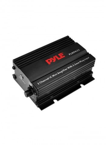 2-Channel Mini Amplifier With Speaker And Mic PHSP4 PLMPA35 MRF300BT Black/White/Grey