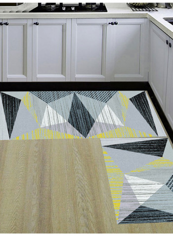 Geometric Pattern Washable Floor Mat Multicolour 160x230centimeter