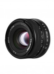 High Resolution Large Aperture Standard Camera Prime Lens Black