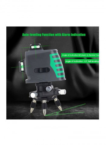 12-Line Touch Control Laser Beam Level Meter Green/Grey