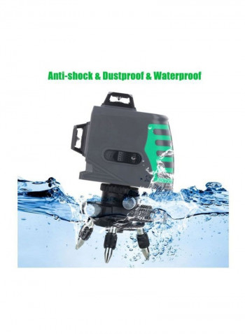 12-Line Touch Control Laser Beam Level Meter Green/Grey