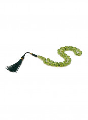 Light Green Natural Transparent Amber Prayer Beads Sebha