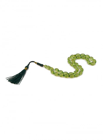 Light Green Natural Transparent Amber Prayer Beads Sebha