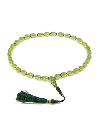 Light Green Natural Transparent Amber Prayer Beads Sebha