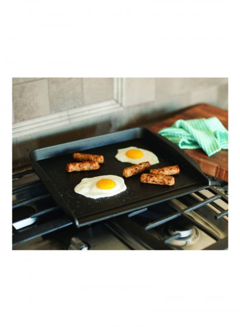 Nordic Ware Stovetop Backsplash Griddle Black 14.25x 12x 1.63inch