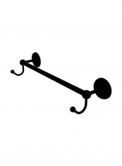 Prestige Monte Carlo Collection Wall Mounted Towel Bar Black 18inch