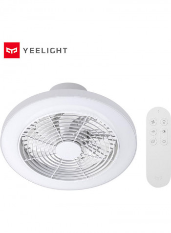 Intelligent Ceiling Fan Light With Remote White