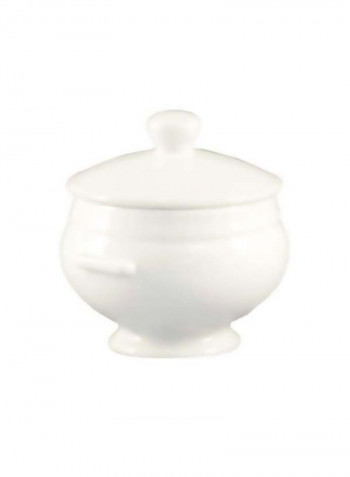 24-Piece Lion Head Bowl White 5.75x4.75x3.5inch