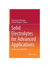 Solid Electrolytes For Advanced Applications: Garnets And Competitors Hardcover 1