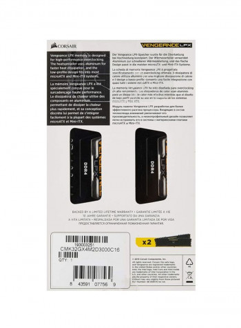 2-Piece Vengeance LPX DDR4 RAM Set 32GB Black/Gold