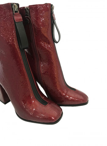 Comfortable Ankle Boots Red