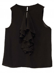 Frill Detail Casual Blouse Black reviews Frill Detail Casual Blouse Black