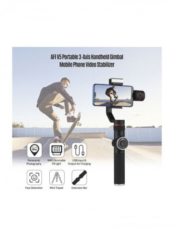 3-Axis Handheld Gimbal Stabilizer 42.6x17.1x 8centimeter Black