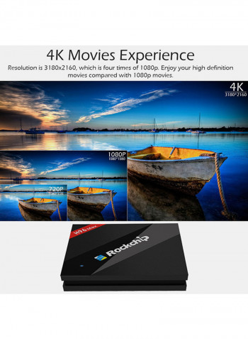 H96 Max 4K Smart TV Box V302 Black