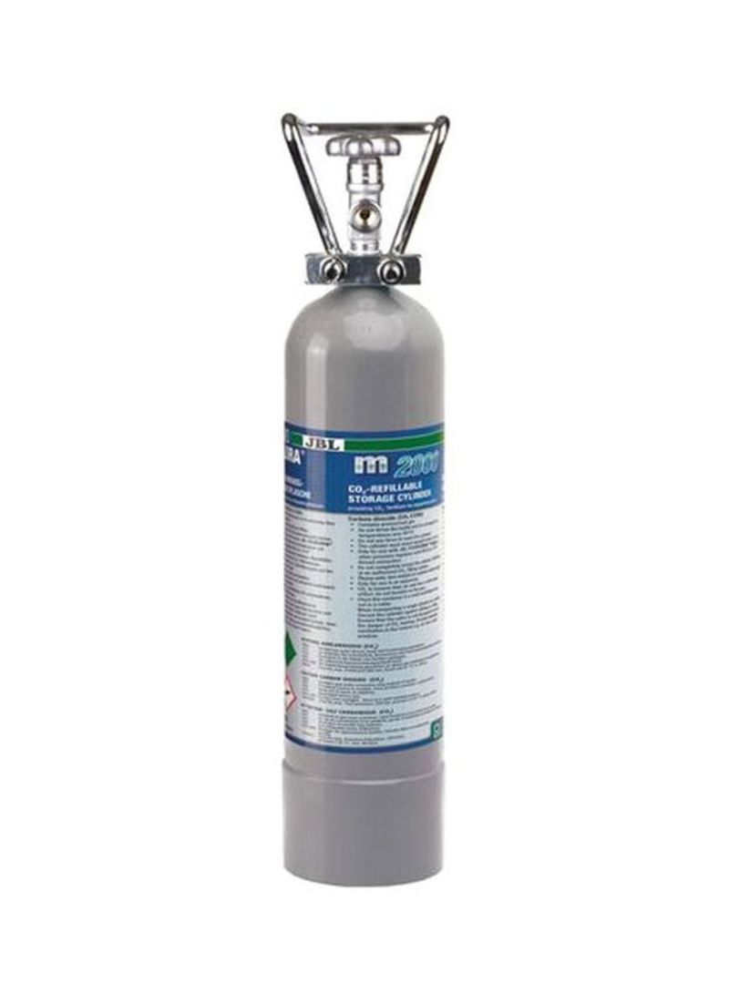 ProFlora CO2 Cylinder Silver 43 x 11cm