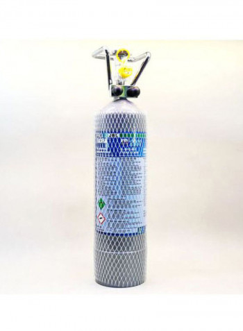 ProFlora CO2 Cylinder Silver 43 x 11cm