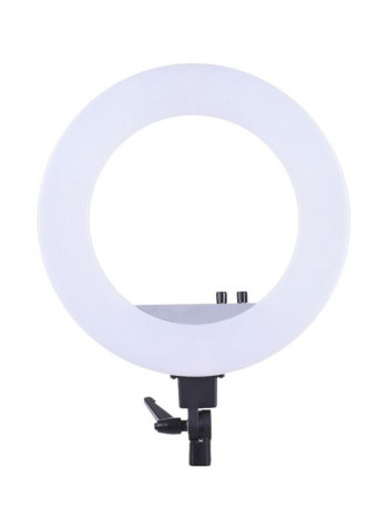 6-Piece LED Video Ring Photography Light Kit White/Black