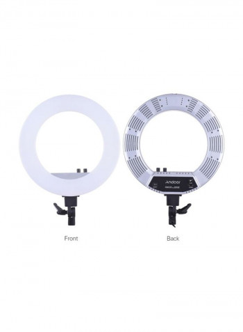 6-Piece LED Video Ring Photography Light Kit White/Black