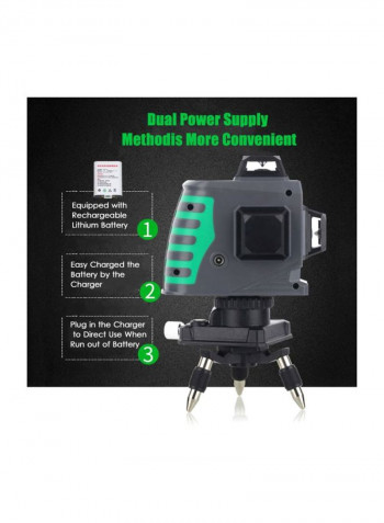 Touch Control Laser Beam Level Meter Green/Grey