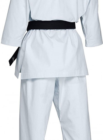 Yawara European Cut Karate Uniform - White, 145cm 145cm