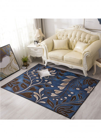 Plant Pattern Printed Mat Multicolour 190x190centimeter