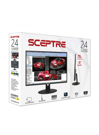 24-Inch Full HD Gaming LED Monitor Metallic Black