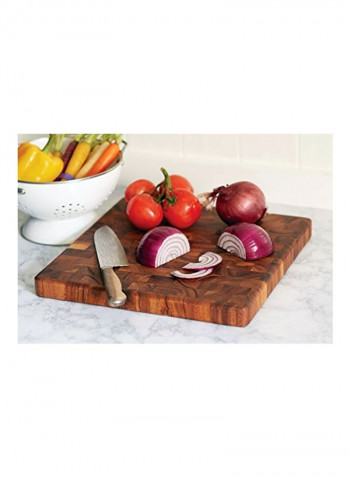 Charleston Cutting Board Brown 14x14x1.25inch