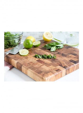 Charleston Cutting Board Brown 14x14x1.25inch