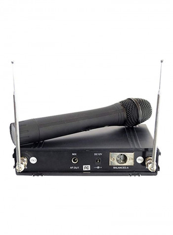 Two Channels VHF Wireless Microphone Set PDWM2700 Black