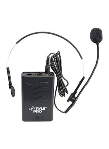 Two Channels VHF Wireless Microphone Set PDWM2700 Black