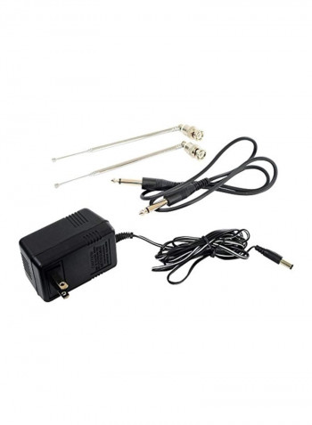Two Channels VHF Wireless Microphone Set PDWM2700 Black