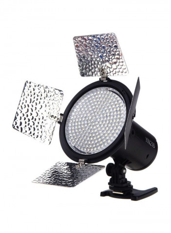 LED Photography Light With Accessories 18x15.5x15.5centimeter White